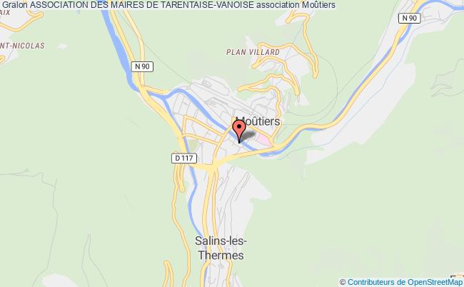 plan association Association Des Maires De Tarentaise-vanoise Moûtiers