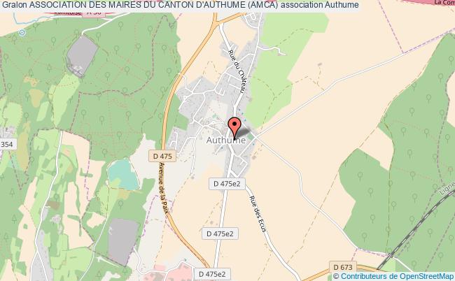 plan association Association Des Maires Du Canton D'authume (amca) Authume