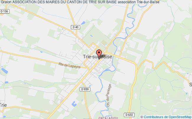 plan association Association Des Maires Du Canton De Trie Sur Baise Trie-sur-Baïse