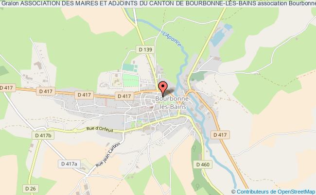 plan association Association Des Maires Et Adjoints Du Canton De Bourbonne-les-bains Bourbonne-les-Bains