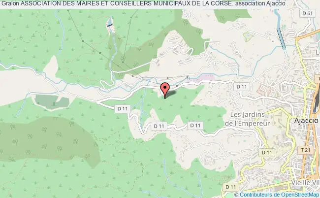 plan association Association Des Maires Et Conseillers Municipaux De La Corse. Ajaccio