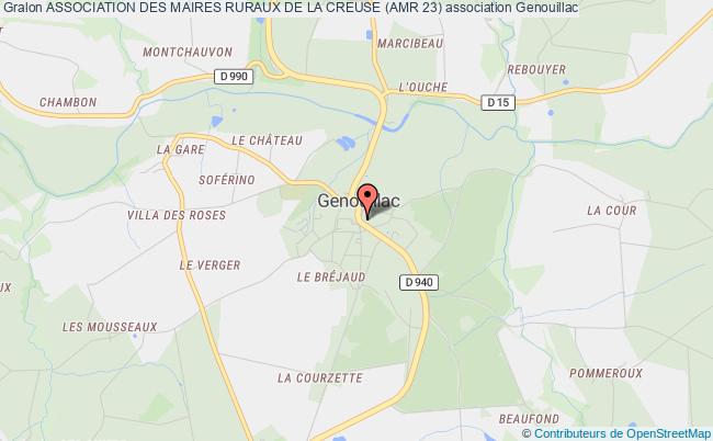plan association Association Des Maires Ruraux De La Creuse (amr 23) Genouillac