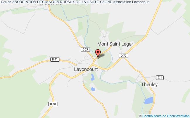 plan association Association Des Maires Ruraux De La Haute-saÔne Lavoncourt