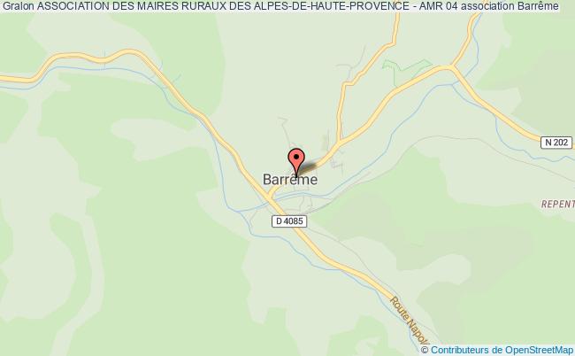 plan association Association Des Maires Ruraux Des Alpes-de-haute-provence - Amr 04 Barrême