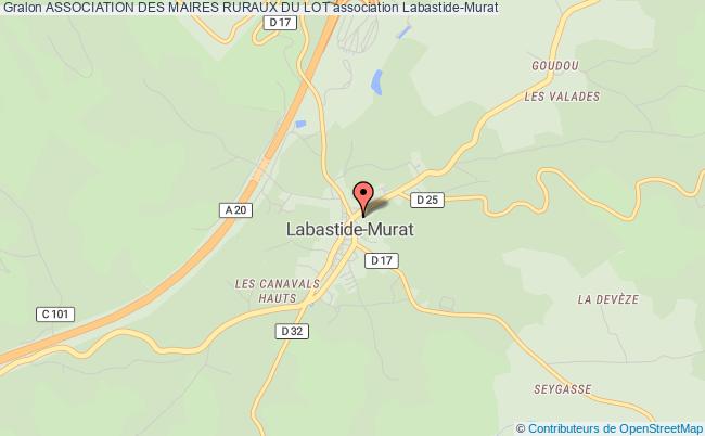 plan association Association Des Maires Ruraux Du Lot Labastide-Murat