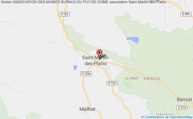 plan association Association Des Maires Ruraux Du Puy-de-dome Saint-Martin-des-Plains