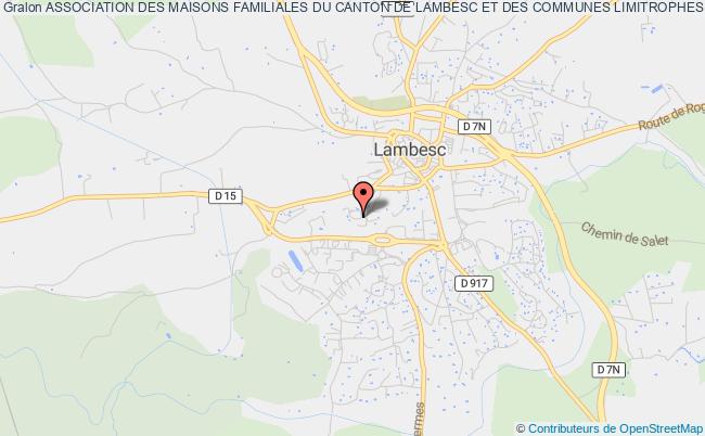 plan association Association Des Maisons Familiales Du Canton De Lambesc Et Des Communes Limitrophes Lambesc