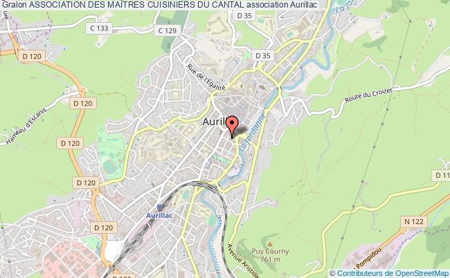 plan association Association Des MaÎtres Cuisiniers Du Cantal Aurillac