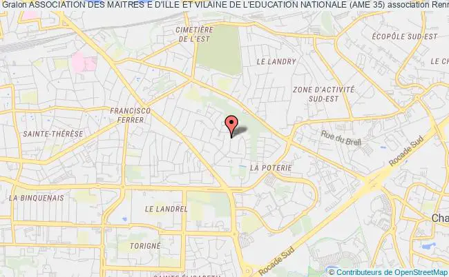 plan association Association Des Maitres E D'ille Et Vilaine De L'education Nationale (ame 35) Rennes