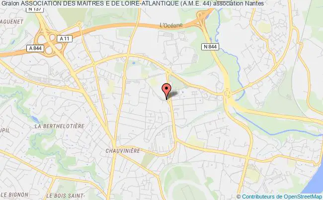 plan association Association Des Maitres E De Loire-atlantique (a.m.e. 44) Nantes