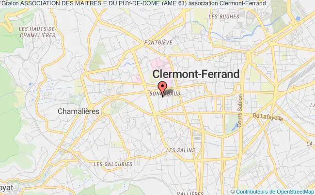plan association Association Des Maitres E Du Puy-de-dome (ame 63) Clermont-Ferrand