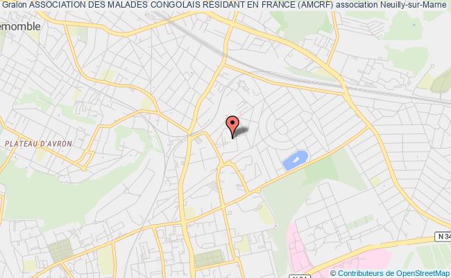plan association Association Des Malades Congolais RÉsidant En France (amcrf) Neuilly-sur-Marne