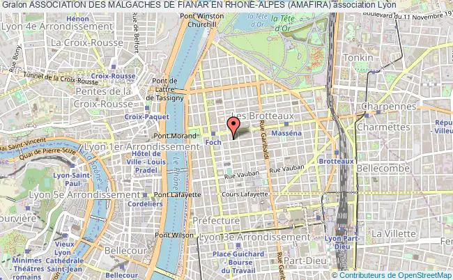 plan association Association Des Malgaches De Fianar En Rhone-alpes (amafira) Lyon 6e Arrondissement