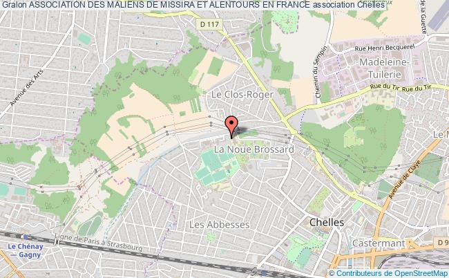 plan association Association Des Maliens De Missira Et Alentours En France Chelles