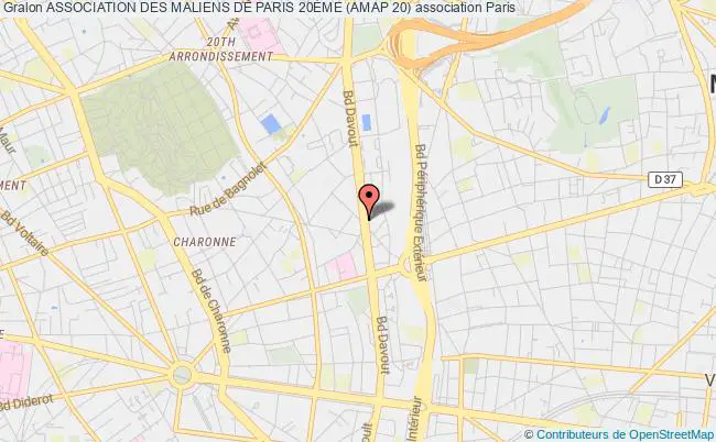plan association Association Des Maliens De Paris 20Ème (amap 20) Paris