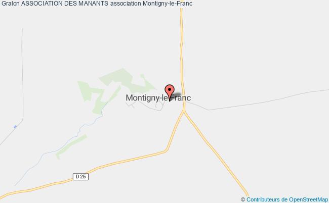 plan association Association Des Manants Montigny-le-Franc