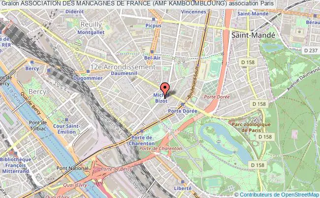 plan association Association Des Mancagnes De France (amf Kamboumbloung) Paris