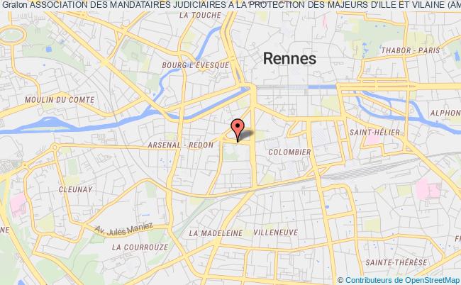 plan association Association Des Mandataires Judiciaires A La Protection Des Majeurs D'ille Et Vilaine (amjpm 35) Rennes