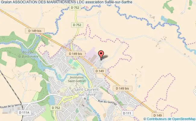 plan association Association Des Marathoniens Ldc Sablé-sur-Sarthe