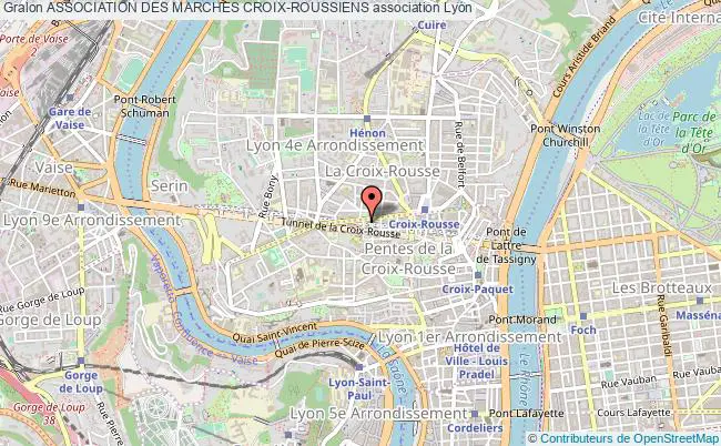 plan association Association Des Marches Croix-roussiens Lyon 1er Arrondissement