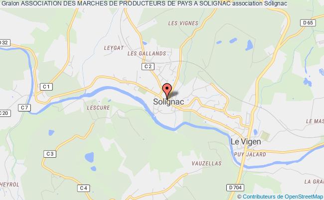 ASSOCIATION DES MARCHES DE PRODUCTEURS DE PAYS A SOLIGNAC