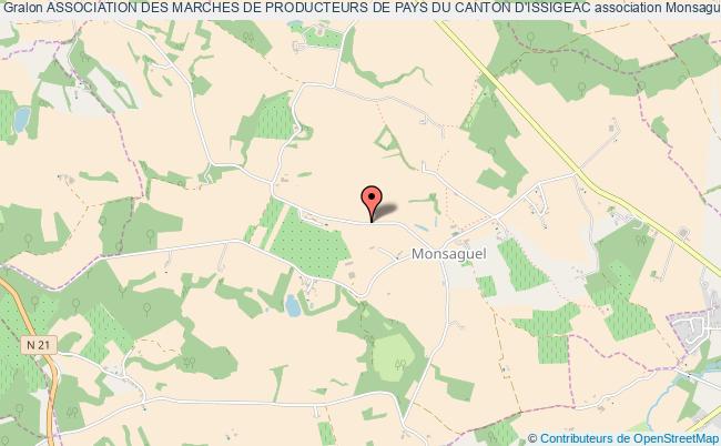 plan association Association Des Marches De Producteurs De Pays Du Canton D'issigeac Monsaguel