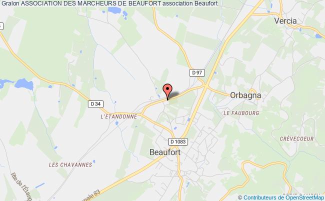 plan association Association Des Marcheurs De Beaufort Beaufort