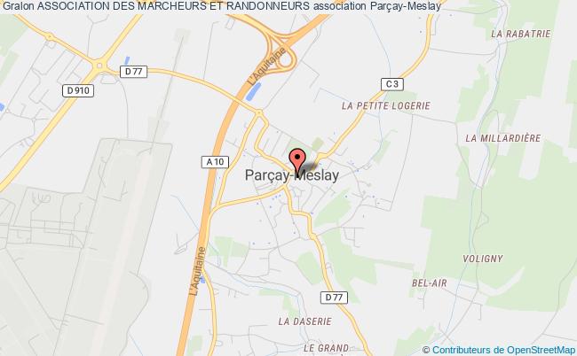 plan association Association Des Marcheurs Et Randonneurs Parçay-Meslay