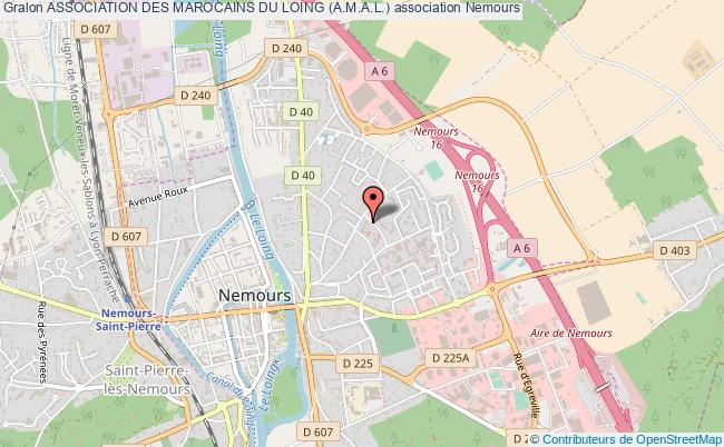 plan association Association Des Marocains Du Loing (a.m.a.l.) Nemours