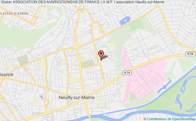plan association Association Des Mavingouniens De France ( A.m.f ) Neuilly-sur-Marne