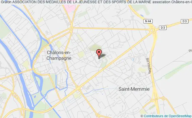 plan association Association Des Medailles De La Jeunesse Et Des Sports De La Marne Châlons-en-Champagne
