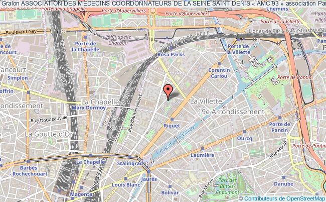 plan association Association Des Medecins Coordonnateurs De La Seine Saint Denis « Amc 93 » Paris