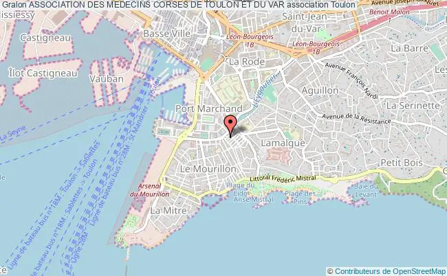 plan association Association Des Medecins Corses De Toulon Et Du Var Toulon