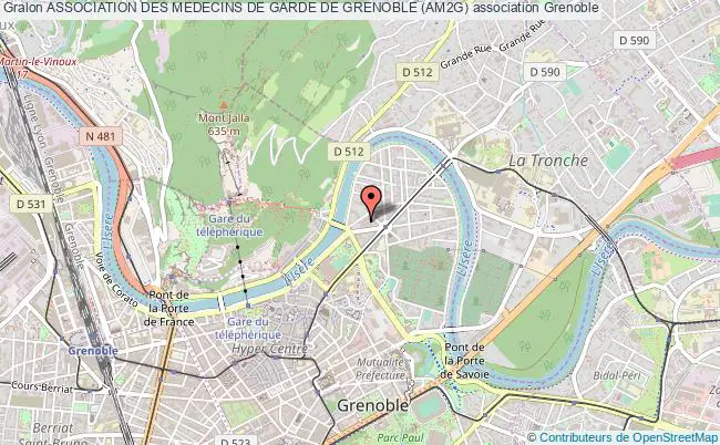 plan association Association Des Medecins De Garde De Grenoble (am2g) Grenoble