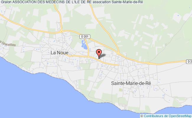 plan association Association Des Medecins De L'ile De Re Sainte-Marie-de-Ré