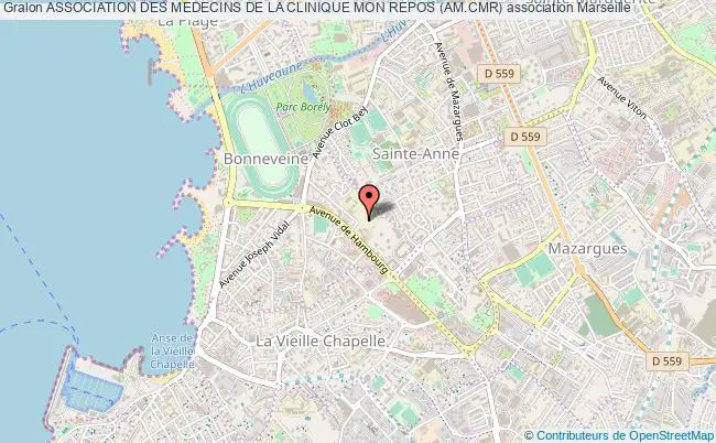 plan association Association Des Medecins De La Clinique Mon Repos (am.cmr) Marseille