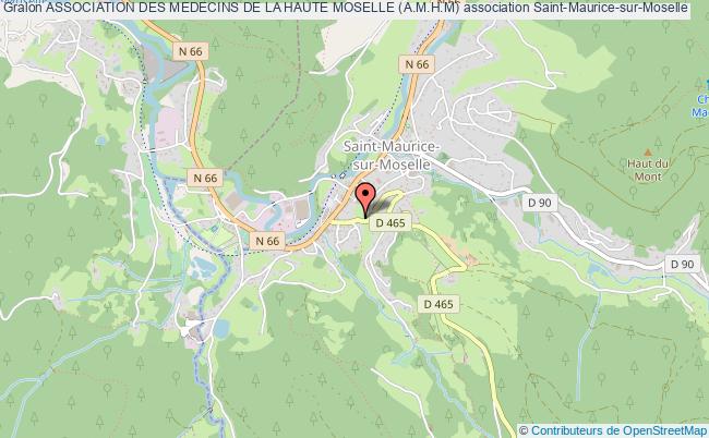 plan association Association Des Medecins De La Haute Moselle (a.m.h.m) Saint-Maurice-sur-Moselle