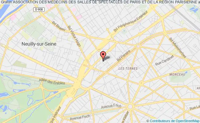plan association Association Des Medecins Des Salles De Spectacles De Paris Et De La Region Parisienne Paris