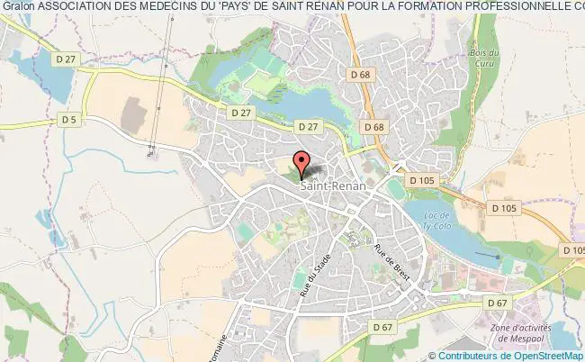 plan association Association Des Medecins Du 'pays' De Saint Renan Pour La Formation Professionnelle Continue 