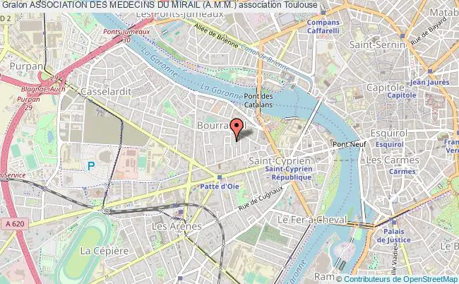 plan association Association Des Medecins Du Mirail (a.m.m.) Toulouse