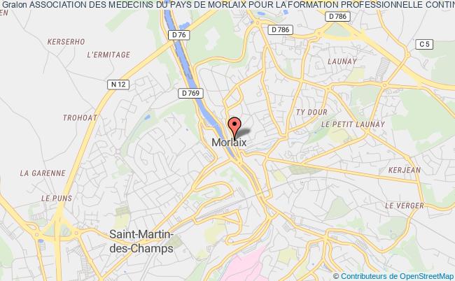 plan association Association Des Medecins Du Pays De Morlaix Pour La Formation Professionnelle Continue Morlaix