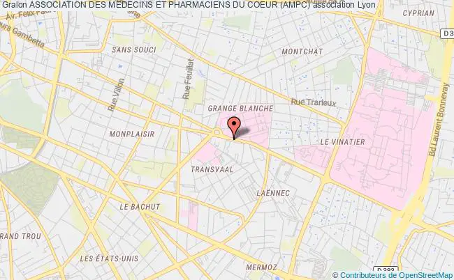 plan association Association Des Medecins Et Pharmaciens Du Coeur (ampc) Lyon