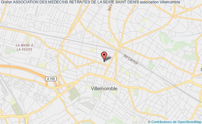 plan association Association Des Medecins Retraites De La Seine Saint Denis Villemomble
