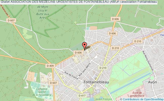 plan association Association Des Medecins Urgentistes De Fontainebleau (amuf) Fontainebleau