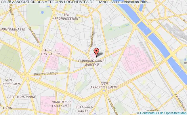 plan association Association Des Medecins Urgentistes De France Amuf Paris