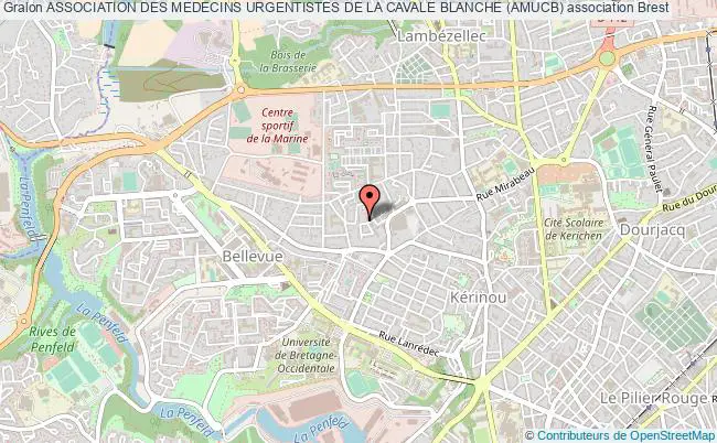 plan association Association Des Medecins Urgentistes De La Cavale Blanche (amucb) Brest