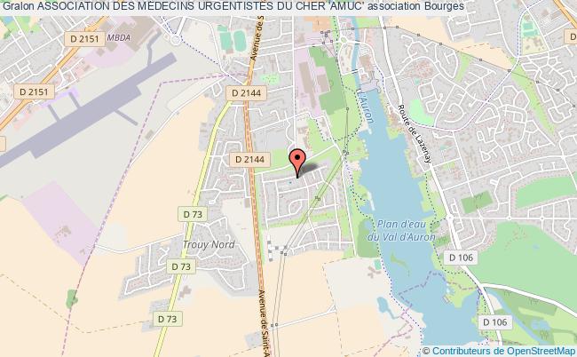 plan association Association Des Medecins Urgentistes Du Cher 'amuc' Bourges