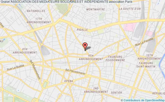 plan association Association Des Mediateurs Solidaires Et Independants Paris