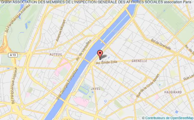 plan association Association Des Membres De L'inspection Generale Des Affaires Sociales Paris