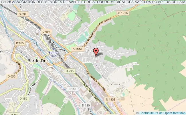 plan association Association Des Membres De Sante Et De Secours Medical Des Sapeurs-pompiers De La Meuse Bar-le-Duc